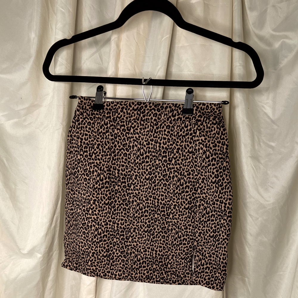 Garage mini skirt in cheetah print
